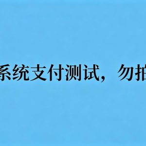 测试产品请勿拍